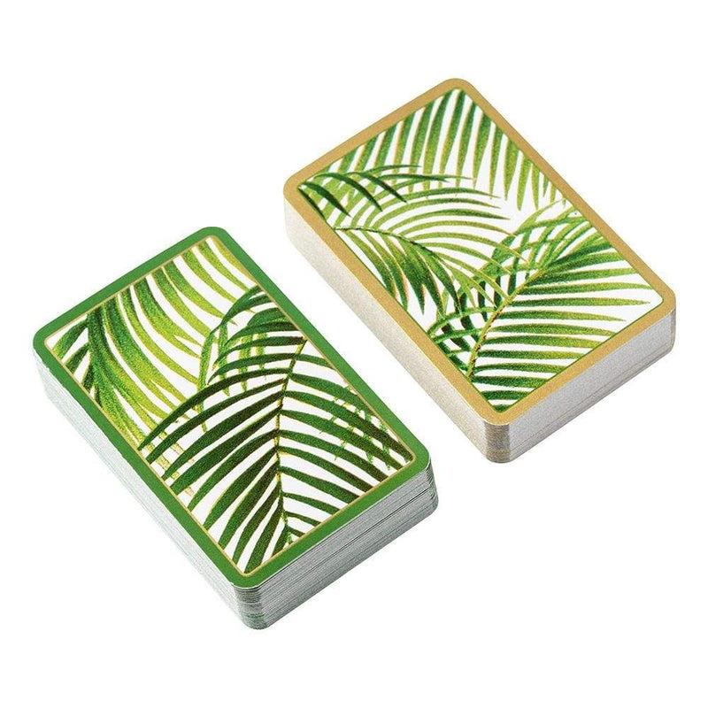 caspari Under the Palms Large Type Playing Cards - 2 Decks Included