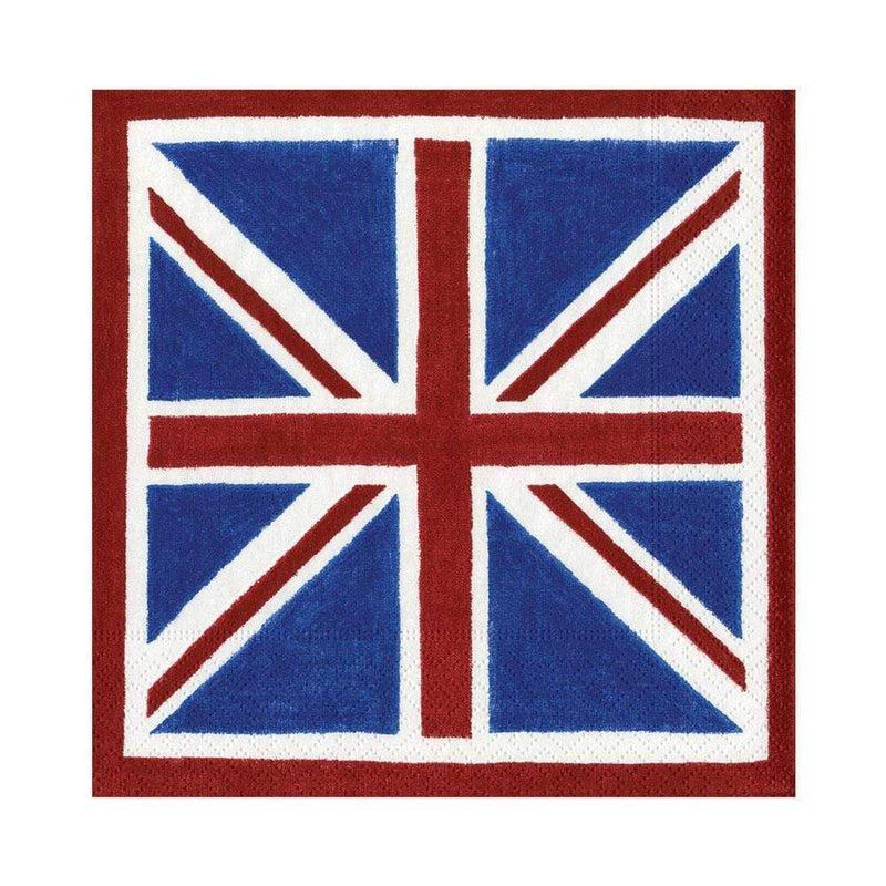 caspari Union Jack Paper Luncheon Napkins - 20 Per Package