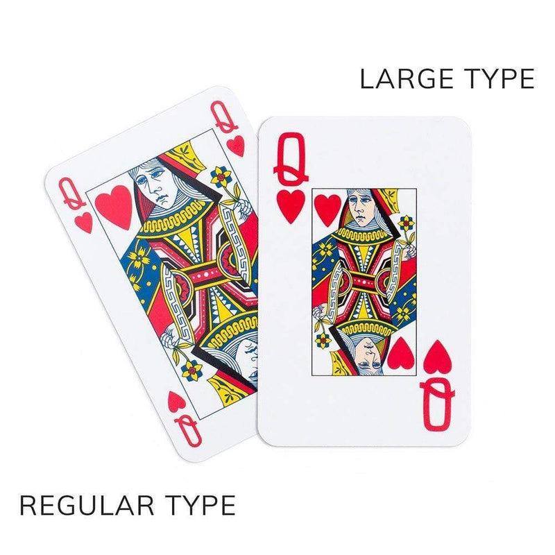 Caspari Van Gogh Irises Large Type Playing Cards - 2 Decks Included