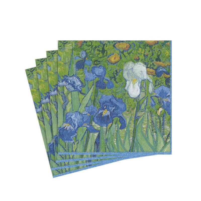 caspari Van Gogh Irises Paper Cocktail Napkins - 20 Per Package caspari Van Gogh Irises Paper Cocktail Napkins - 20 Per Package