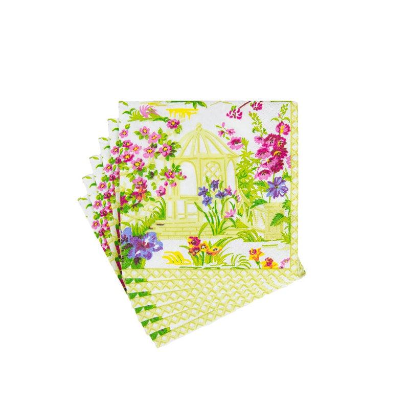 Caspari Wedding Gazebo Cocktail Napkins - 20 Per Package