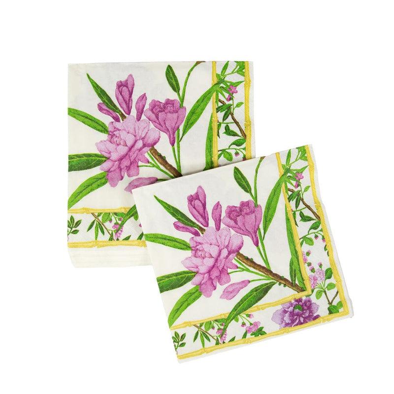 Caspari Wellington Ivory Dinner Napkins - 20 Per Package