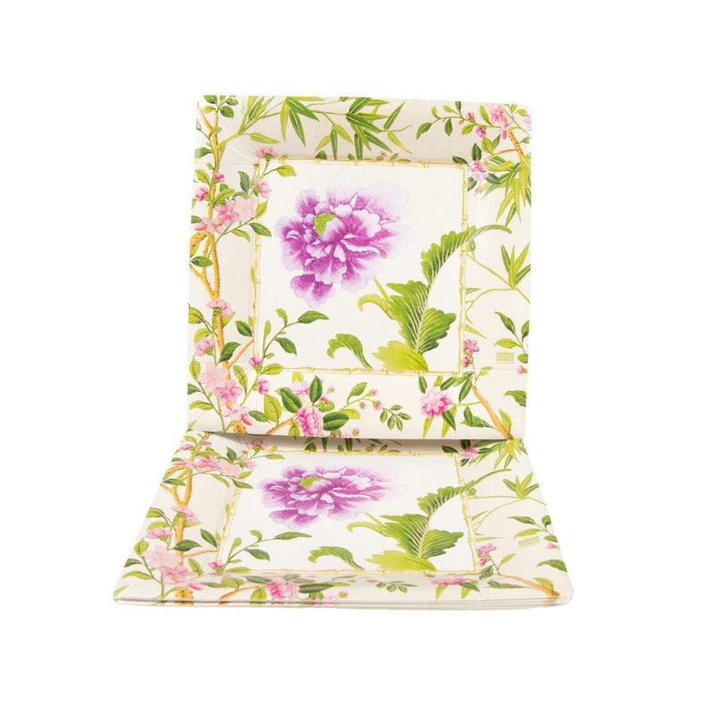 Caspari Wellington Ivory Salad & Dessert Plates - 8 Per Package