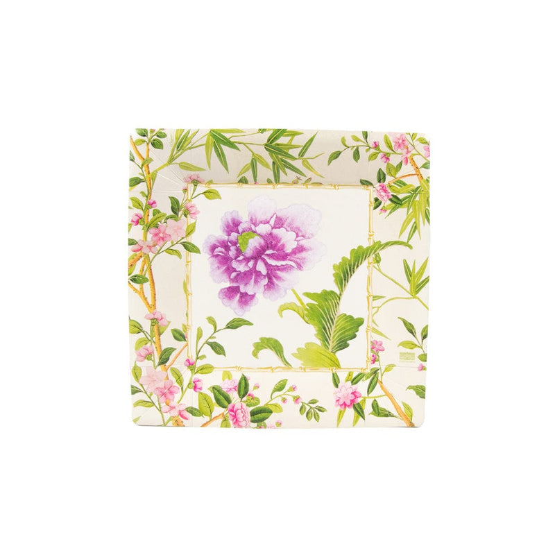 caspari Wellington Ivory Salad & Dessert Plates - 8 Per Package