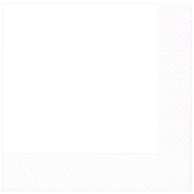 caspari White Pearl Paper Dinner Napkins - 20 Per Package