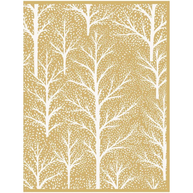 caspari Winter Trees C-Sized Boxed Christmas Cards - 12 Cards & 13 Envelopes