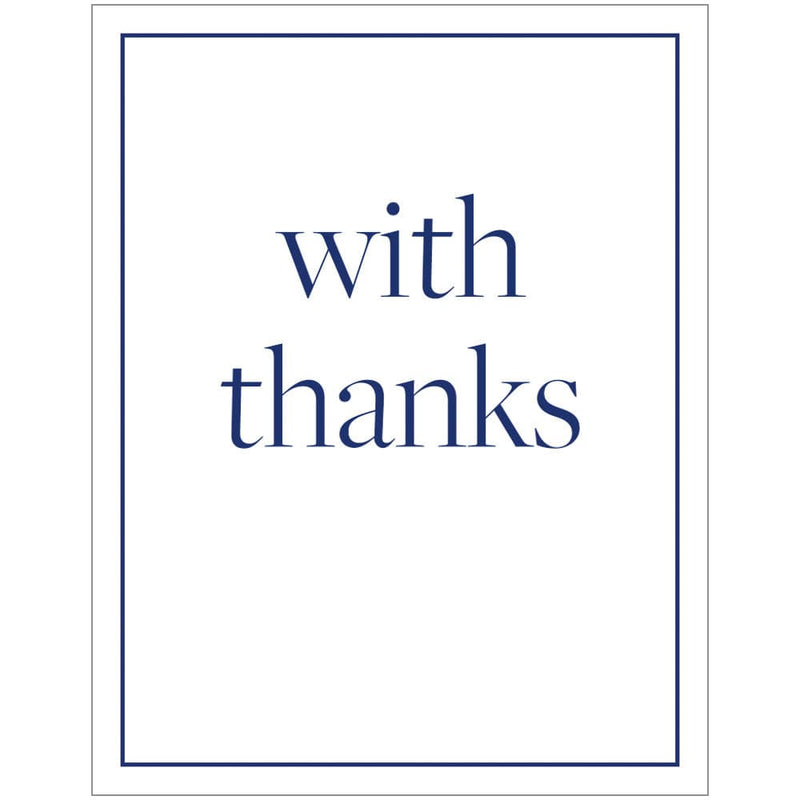 caspari With Thanks Enclosure Cards - 4 Mini Cards & 4 Envelopes