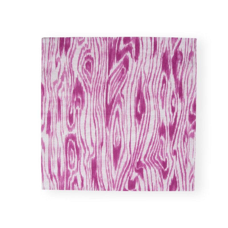 Caspari Woodgrain Fuchsia Luncheon Napkins - 20 Per Package