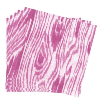 Caspari Woodgrain Fuchsia Napkin Dinner - 20 Per Package