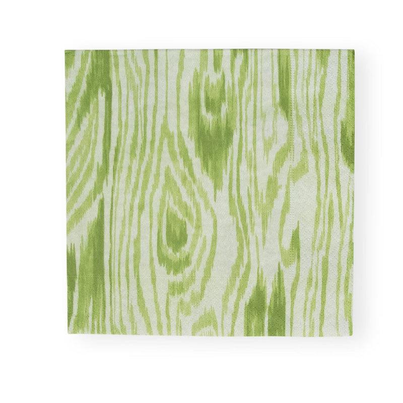 caspari Woodgrain Moss Green Luncheon Napkins - 20 Per Package