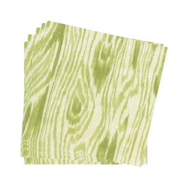 Caspari Woodgrain Moss Green Napkin Dinner - 20 Per Package