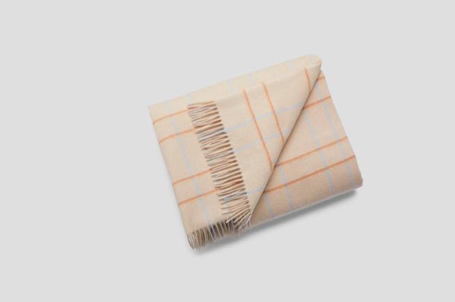 Casper Pinstripe Plaid Throw