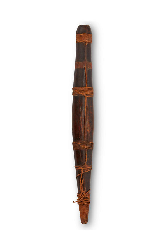 Cassera A 19th Century Maori "Putorino" Wooden Wind Instrument