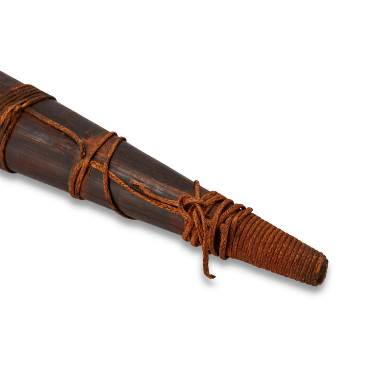 Cassera A 19th Century Maori "Putorino" Wooden Wind Instrument