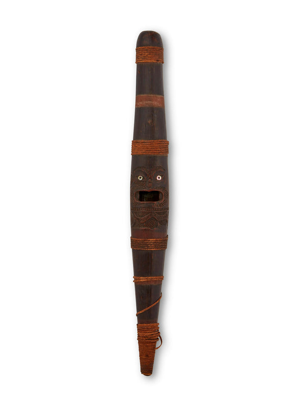 cassera A 19th Century Maori "Putorino" wooden wind instrument