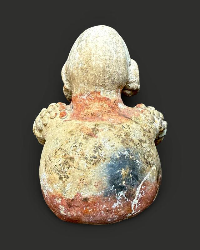 Cassera A FINE PRE-COLUMBIAN JALISCO SEATED MALE FIGURE SAN JUANITO TYPE (CUISILLOS)