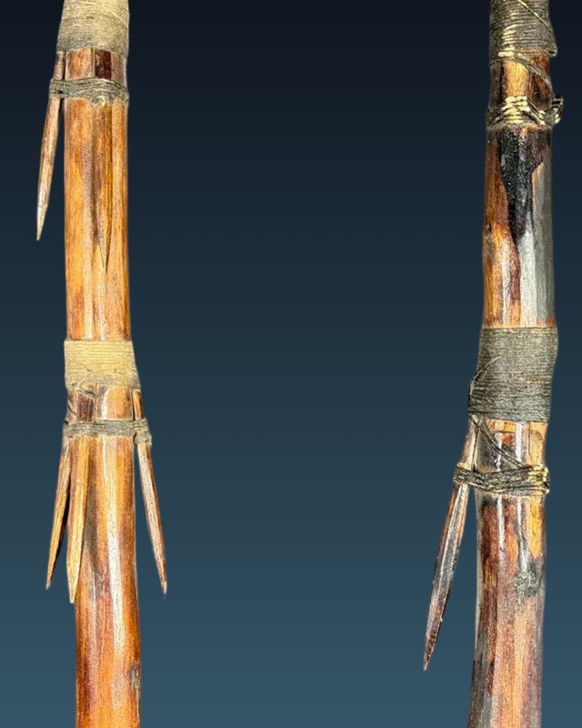 Cassera A Pair Of Old Solomon Islands Barbed Spears