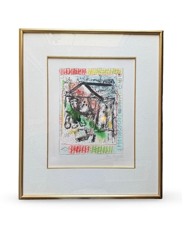 cassera Artist and the Village II by Marc Chagall