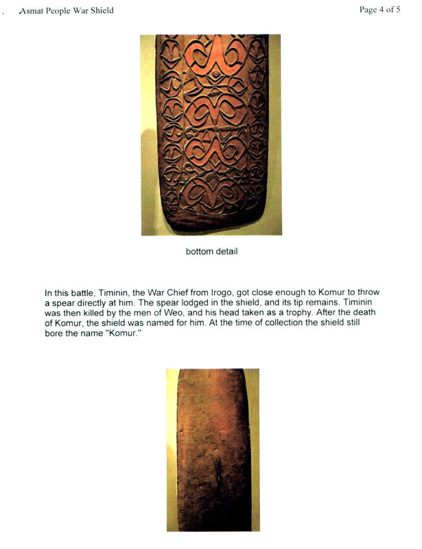 Cassera Asmat War Shield