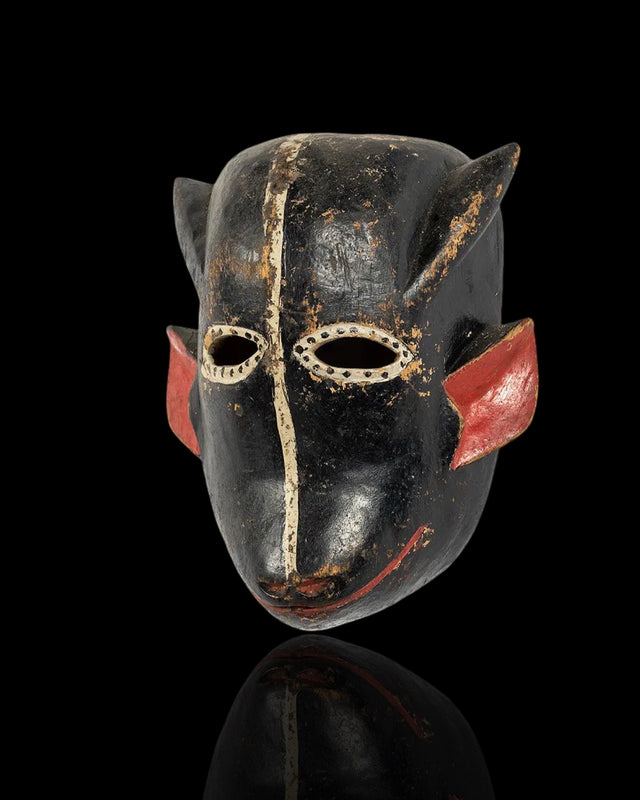 Cassera Ibibio Polychromed Zoomorphic Mask