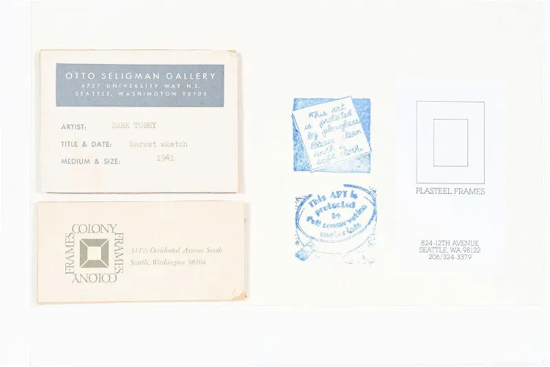 Cassera Market Drawing By Mark Tobey