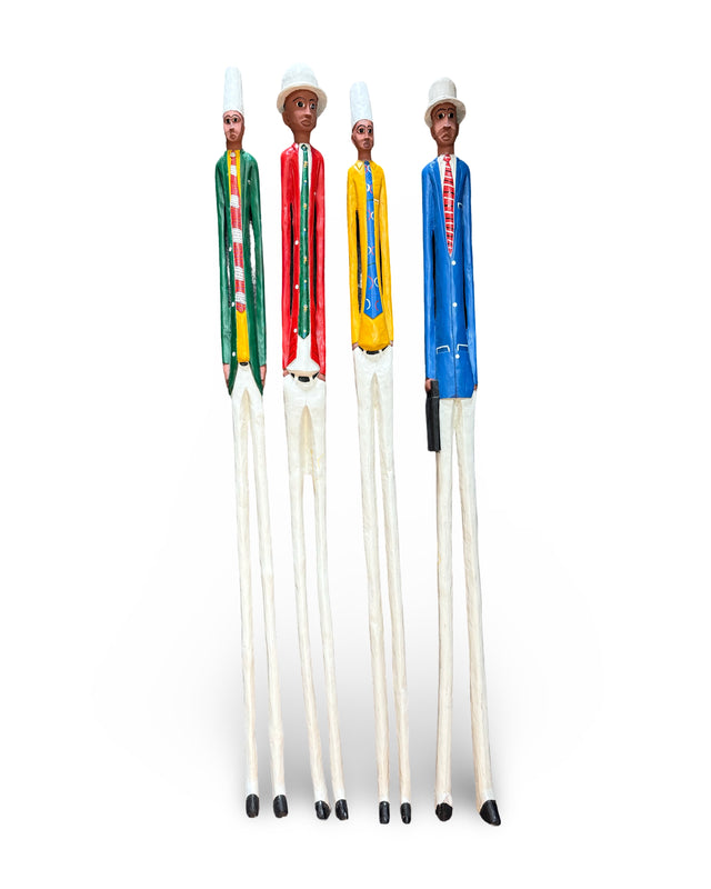 Cassera Set Of 4 Baule Colonial Figures