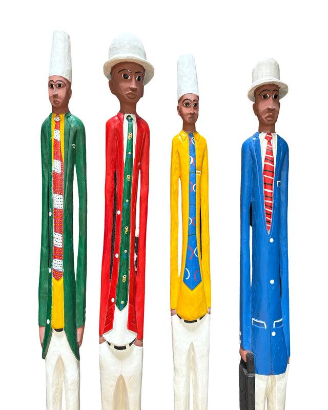 cassera Set of 4 Baule Colonial Figures