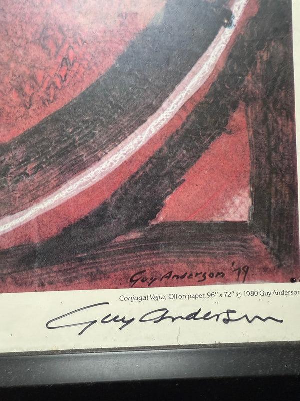 Cassera Signed Vintage Guy Anderson Show Poster