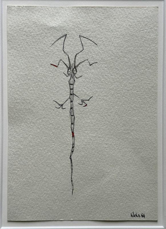 Cassera Untitled Drawing By Wesley Wehr 1994