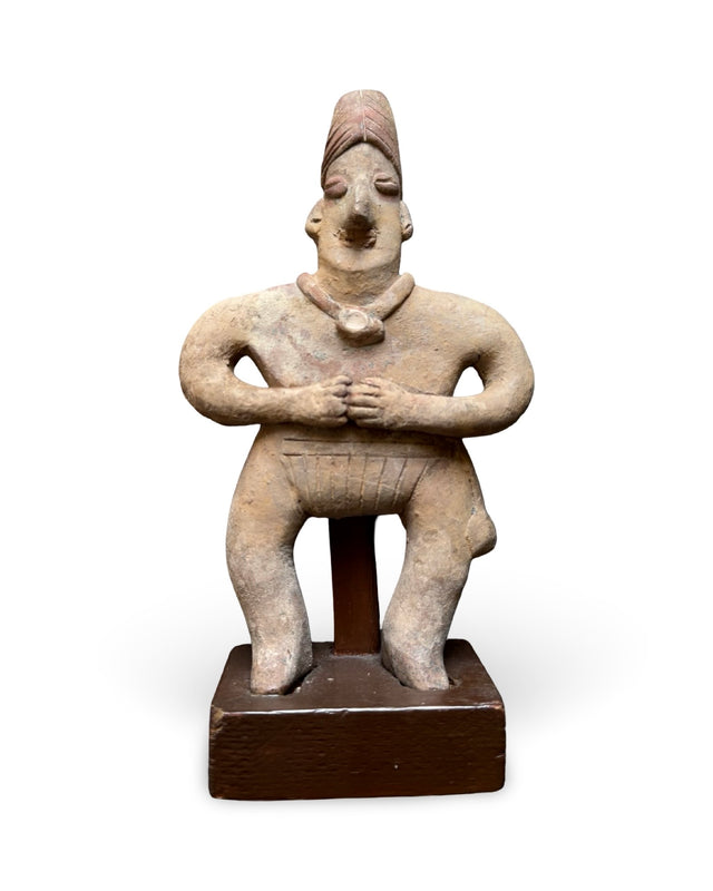 cassera Colima Terracotta Flat Figure - Standing Female