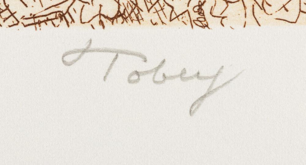 Cassera Mark Tobey (American 1890-1976) Psaltry-2nd Form 1974