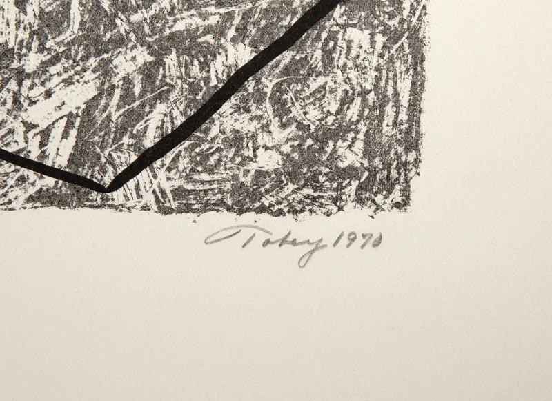 Cassera Mark Tobey Geometric Composition Color Lithograph On BFK Rives