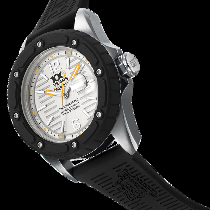 Caterpillar 100 Year Quartz Shockmaster Silver Dial