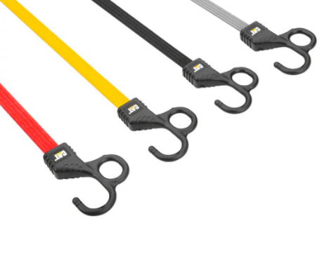 Caterpillar 12 Piece Flat Bungee Strap With Safety Finger Hook