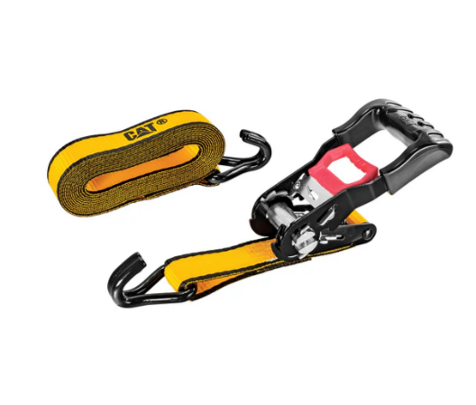 caterpillar 2 Piece Ratchet Tie Down Set - 12 Feet x 1-1/4 Inches
