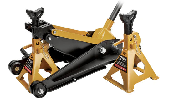 caterpillar 2 Ton Universal 1-Lift Jack with 3 Ton Jack Stands