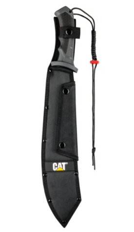 Caterpillar 21" Bolo Machete With Sheath And Shoulder Strap