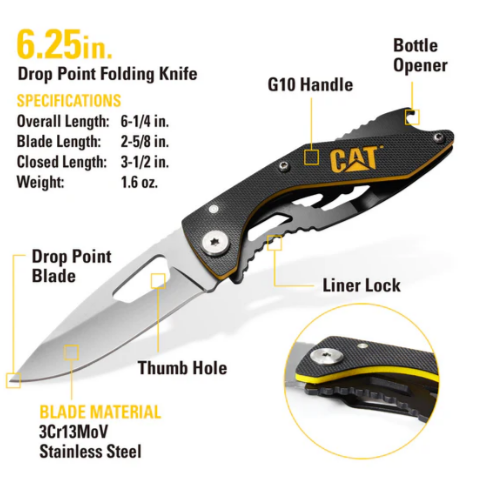 Caterpillar 3 Piece 13-in-1 Multi-Tool And Pocket Knives Gift Box Set