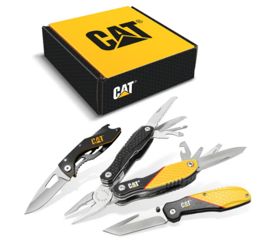 caterpillar 3 Piece 13-in-1 Multi-Tool and Pocket Knives Gift Box Set