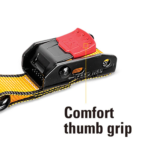 Caterpillar 4 Piece Strap Set With Swivel Hook Cam Buckles And Soft Straps