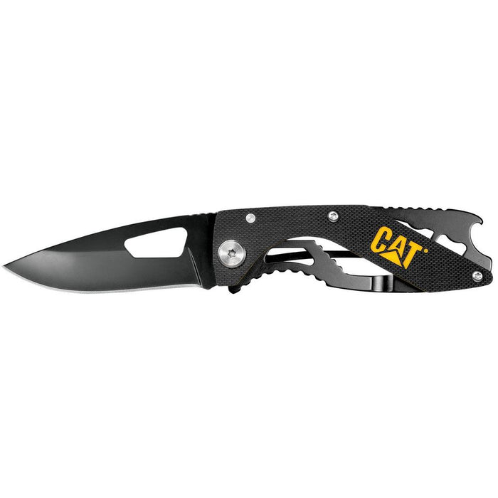 caterpillar 6 1/4" Drop Point Folding Knife w/Bottle Opener