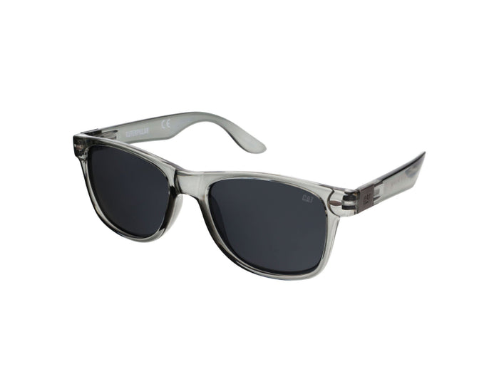 caterpillar Blinding Sunglasses Gray Crystal w/Silver Flash Lens