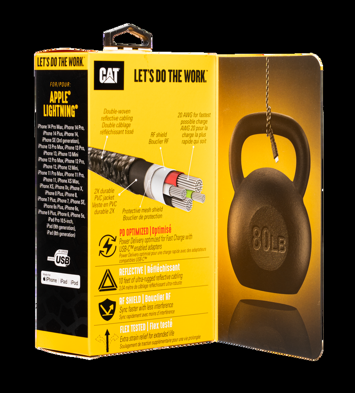 Caterpillar CAT® Certified Lightning® To USB-C Power Delivery