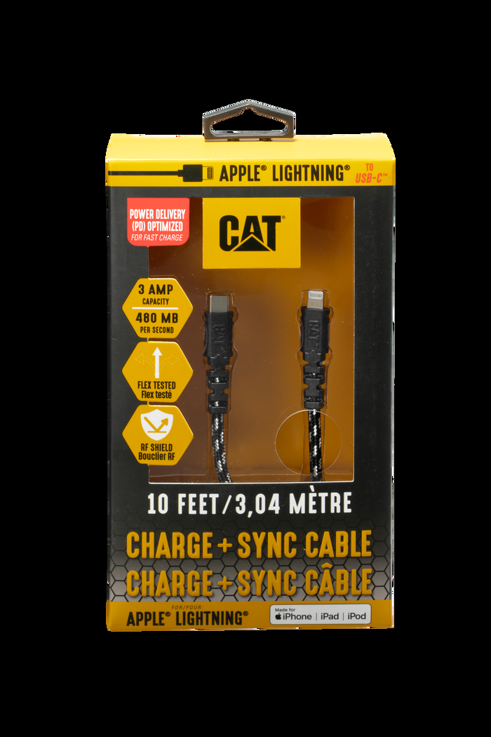 caterpillar CAT® Certified Lightning® to USB-C Power Delivery
