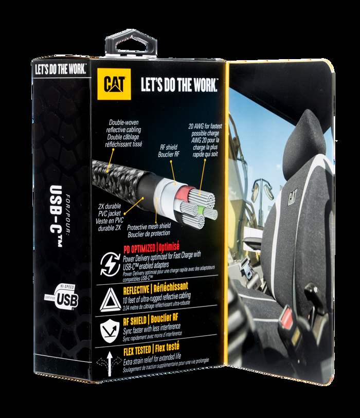 Caterpillar CAT® Certified USB-C To USB-C Power Delivery