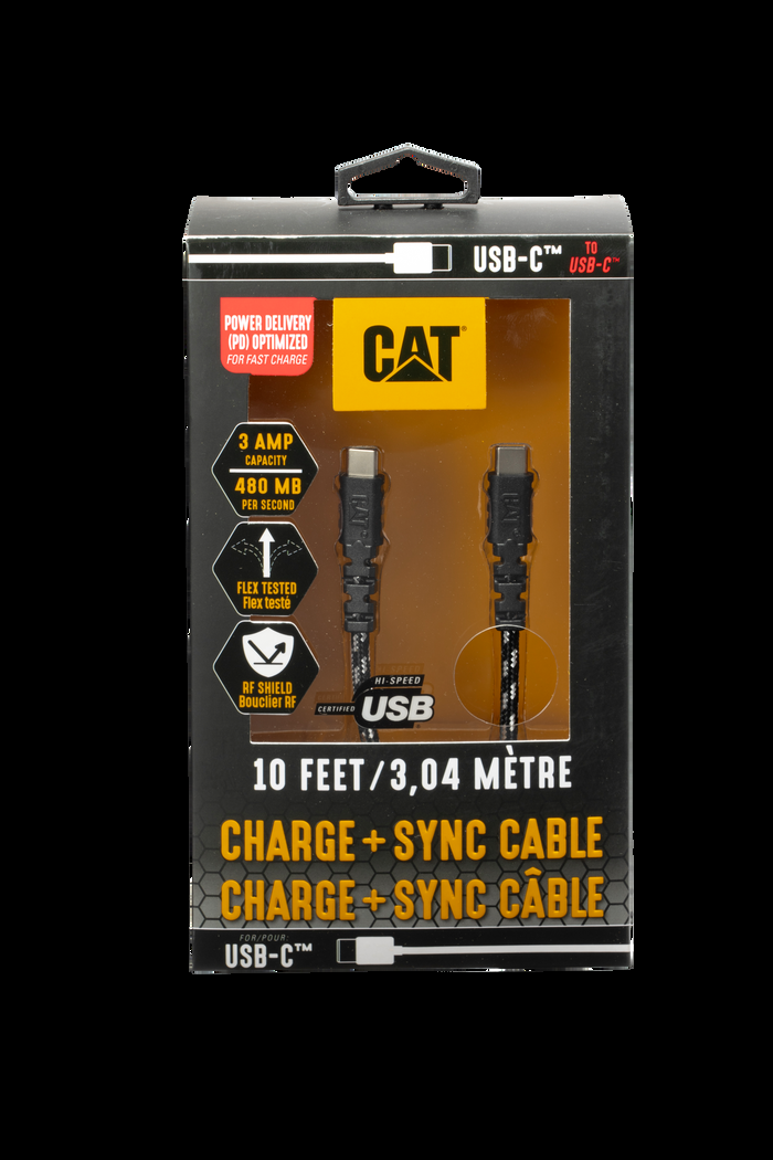 caterpillar CAT® Certified USB-C to USB-C Power Delivery