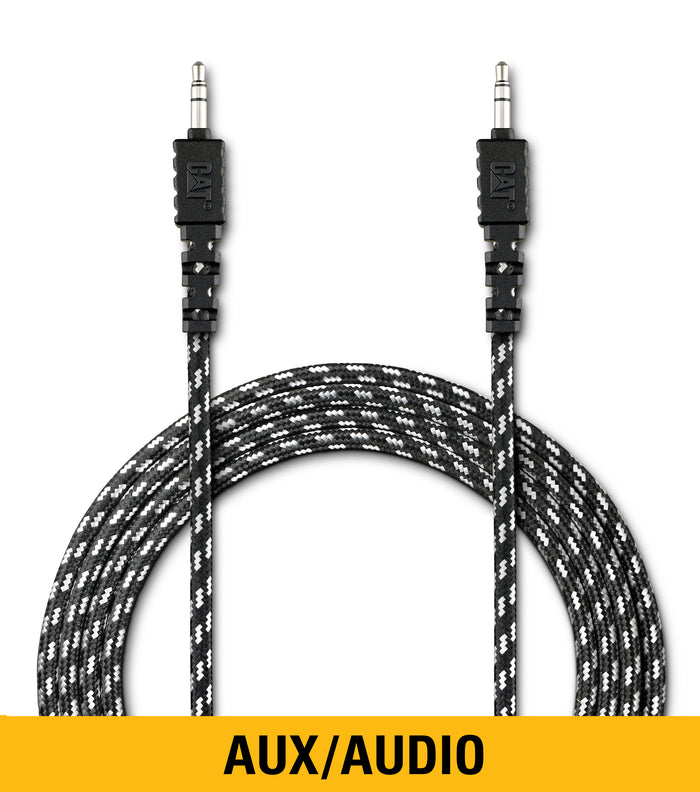 caterpillar 10' Reflective Aux Audio Cable