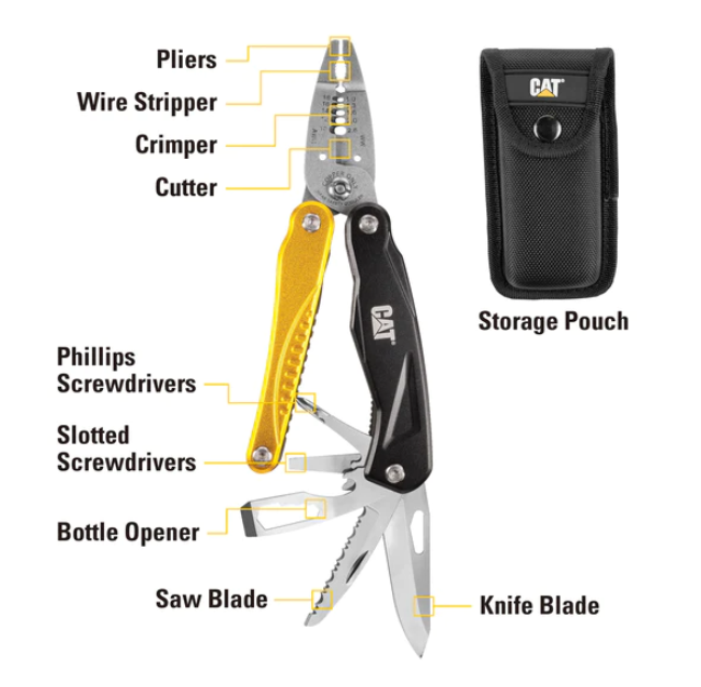 Caterpillar 14-in-1 Multi Tool With Sheath