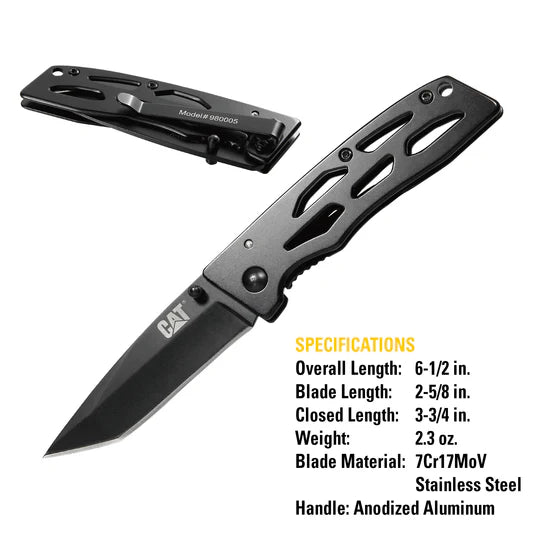 Caterpillar 6-1/2 Inch Tanto Folding Knife