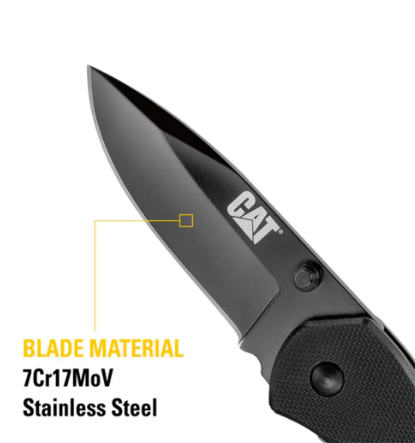 Caterpillar 6" Drop Point Folding Knife